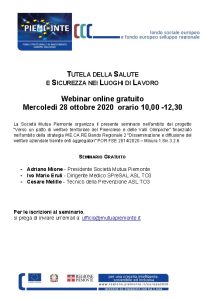 Tutela della salute e sicurezza nei luoghi di lavoro